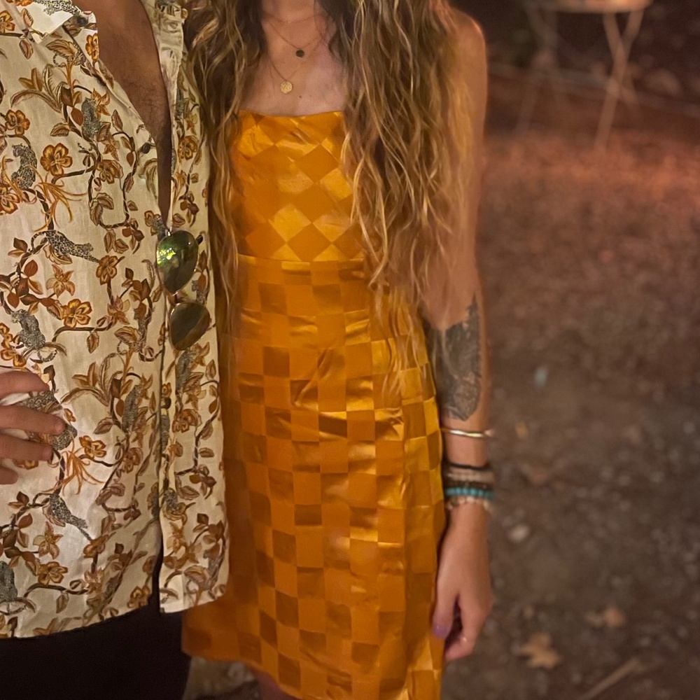 12thTribe 70's Mini Cut-Out Dress